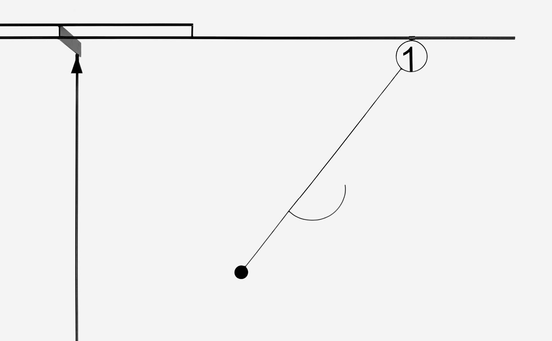 f=different version 8,5: A4 2016, sculpture powdercoated steel glass 730 x 235 x 163 cm © Marlena Kudlicka 2