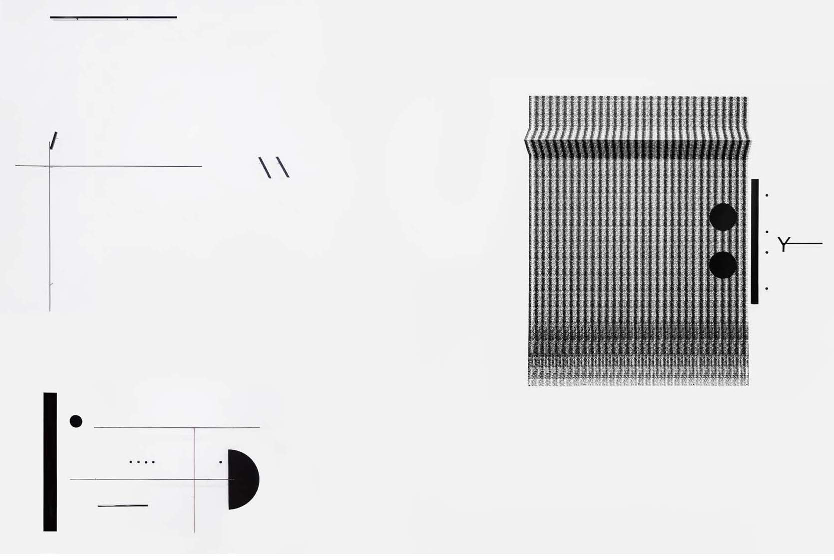 a divided dot. folder 2014, sculptural composition powdercoated steel print on paper 250 x 367 x 12 cm ©Marlena Kudlicka